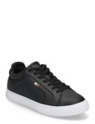 Womens Icon Court Sneaker Flag Tommy Hilfiger Black