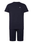 Pajama Set T-Shirt And Shorts GANT Navy