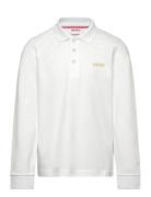 Long Sleeve Polo Hugo Kids White