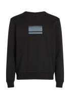 Gradient Logo Sweatshirt Calvin Klein Black