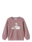 Nmfvalona Ls Long Rlx Sweat Bru Name It Pink