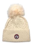 Avoriaz Cable-Knit Beanie Twist & Tango Cream