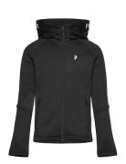 Jr Rider Mid Zip Hood Peak Performance Black