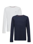 2 Pk Ls Tee Tommy Hilfiger Navy