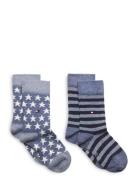 Th Kids Sock 2P Stars And Stripes Tommy Hilfiger Blue