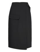 Midi Skirt With Buckle Detail Mango Black