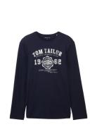 Printed Longsleeve Tom Tailor Navy