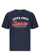 Jjelogo Tee Ss O-Neck 2 Col Ss25 Sn Jack & J S Navy