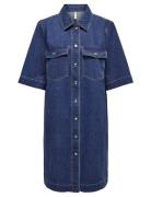Onlbelle S/S Button Dress Dnm Gua Noos ONLY Blue