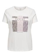 Carbrinna Life Ss Reg Tee Jrs ONLY Carmakoma White