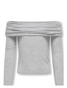 Kogamour L/S Offshoulder Top Cp Jrs Kids Only Grey