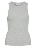 Visola S/L Tank Top - Noos Vila Grey