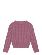 Braided Knitted Sweater Mango Pink