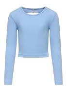 Kognessa Life Ls Contrast Cutout Top Jrs Kids Only Blue