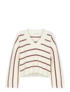 Sebagz V-Neck Pullover Gestuz Cream