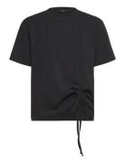 Rallie Cotton Rouched T-Shirt French Connection Black