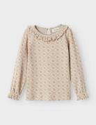 Nmfgago Kug Ls Slim Top Lil Lil'Atelier Cream