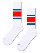 Simple Stripe Sneaker Sock Happy Socks White