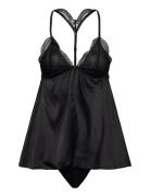 Bd Satin Emb Ruby Hunkemöller Black