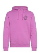 Front And Back Artwork Hoodie Scotch & Soda Pink