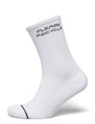 Please Recycle Crew Sock Girlfriend Collective White