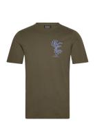 Left Chest Artwork T-Shirt Scotch & Soda Khaki