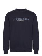 O-Neck Printed Sweat Lindbergh Navy