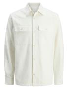 Jprccraymond Spring Solid Overshirt Sn Jack & J S White