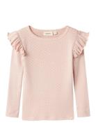 Nmfrachel Nan Ls Slim Top Lil Lil'Atelier Pink