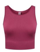 Onpjaia Life Un Sl Seam Short Top Noos Only Play Burgundy