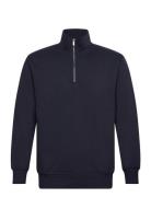 Recycled Half Zip Sweat Lindbergh Navy