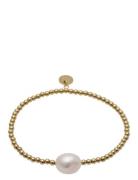 Baroque Pearl Bracelet Gold Bud To Rose Gold