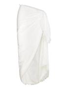 Beach Essential Textured Cotton Beach Wrap Seafolly White