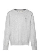 Shield Classic Cotton C-Neck GANT Grey