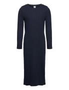 Dress Rib Midi Lindex Navy