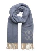 Monogram Scarf Filippa K Blue