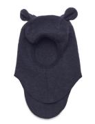 Balaclava Ears Wool Fleece Huttelihut Navy