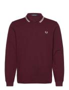 Ls Twin Tipped Fp Shirt Fred Perry Burgundy