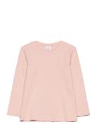 Top L S Basic Rib Lindex Pink