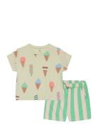 Set Top Shorts Icecream Lindex Patterned