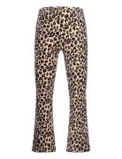 Leggings Flare Velour Aop Lindex Beige