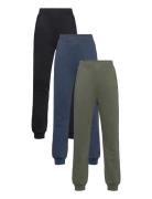 Trousers Basic Solid 3 Pack Lindex Patterned