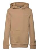 Script Embroidered Hoodie Lyle & Scott Beige