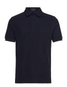 Open Waffle Polo Shirt Fred Perry Navy