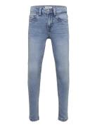 Trousers Denimjersey Sam Slim Lindex Blue