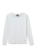 Mmnicole O-Ls Rib Tee MOS MOSH White