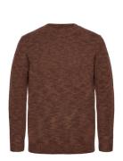 Mmglaporte Melange Crew Neck Knit Mos Mosh Gallery Brown