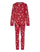 Pyjamas Set All Over Print Lindex Red