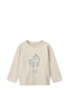 Ullrik Placement Longsleeve T-Shirt Liewood Beige