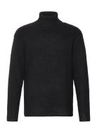 Relaxed Wool Blend Turtleneck Weekday Black